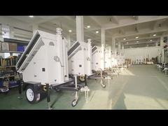 安全のために太陽光発電で動ける可変太陽光監視トレーラー