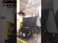 太陽光発電のセキュリティカメラトレーラー