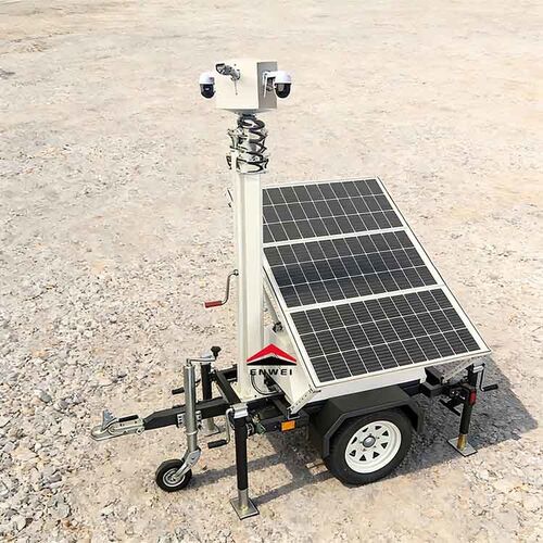 Latest company news about ミニ 太陽光発電パネル 防犯カメラ 建設用 ビデオカメラ トレーラー