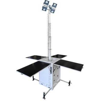 新エネルギーキューブ太陽光灯塔 4*435W太陽光パネル 緊急照明