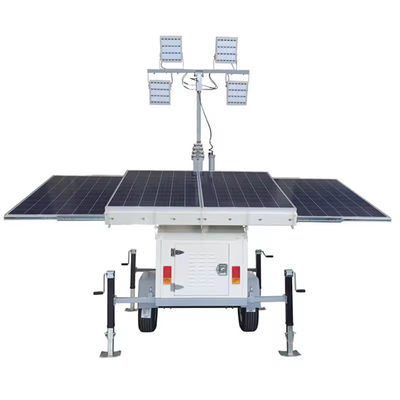 鉱山 モバイル照明ソリューション 太陽光灯塔 8m 望遠鏡マスト