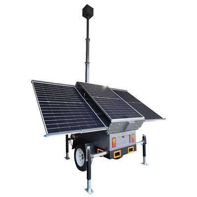 太陽光発電トレーラー 銀行スーパーマーケット ホテル監視用の太陽光監視トレーラー