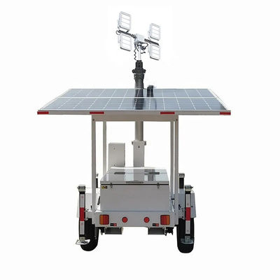 高効率の省エネ モバイル 太陽光発電システム 投光灯 投光トレーラー 建設現場照明