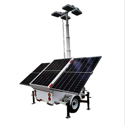 鉱山照明のための7m電動マストの太陽光照明塔