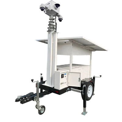 リモートモニタリング ポータブル 太陽光発電監視 4G 5G カメラトレーラー 道路建設監視