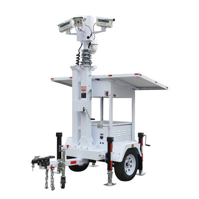 強い適応性 2*420W 太陽光パネル 監視カメラ Cctv トレーラー 公園監視