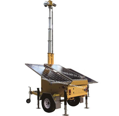太陽光発電のトレーラー 仮設活動監視のための高画質カメラ