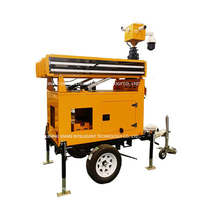 モバイル ソーラー セキュリティ カメラ トレーラー 携帯 ソーラー CCTV トレーラー 建設現場監視