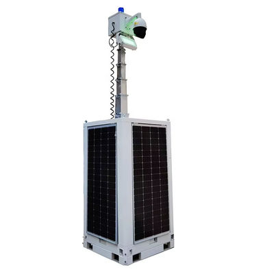 太陽光発電のセキュリティ CCTVタワー 耐久的で安定した 建設現場