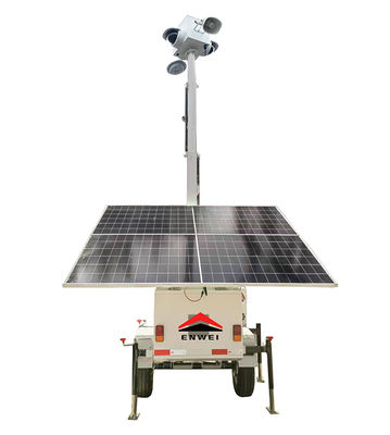 エネルギー独立 太陽エネルギーカメラ Cctv トレーラー 産業公園監視