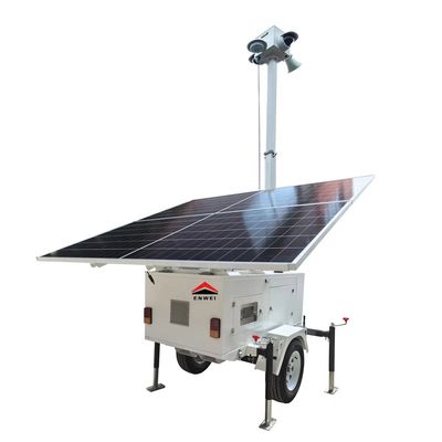 太陽光発電のモバイルCCTVタワー・オフ・グリッド・トレーラー・ユニット