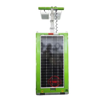 太陽光発電塔 迅速展開 臨時建設現場のためのモバイルCCTV塔