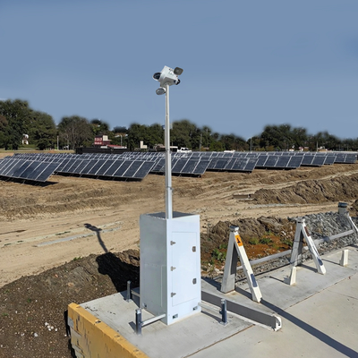 建設現場監視用CCTV監視カメラタワーポータブル監視キューブ