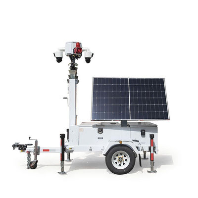 quality 建物の監視のための折りたたむ太陽光パネル付き太陽光CCTVトレーラー factory