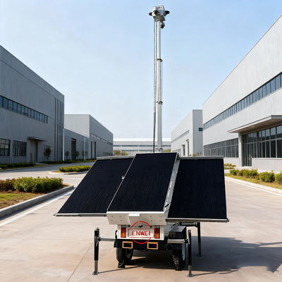 迅速な配備 ソーラーセキュリティ トレーラー 24/7オフグリッドモニタリングのための米国標準