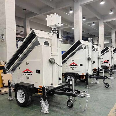 自力供給太陽光カメラトレーラー 倉庫とロジスティックパークモニタリングのための太陽光セキュリティトレーラー