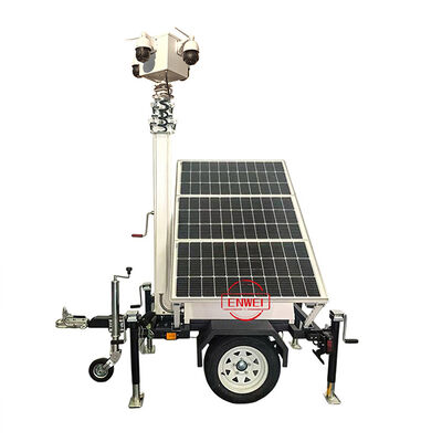 フレキシブルソーラー監視トレーラー 360° カメラカバレッジ 鉱山作業現場向け夜間照明