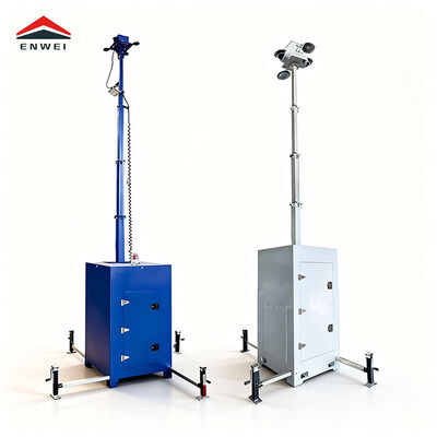 キューブモバイル監視タワー迅速展開型全天候型セキュリティ照明ソリューション