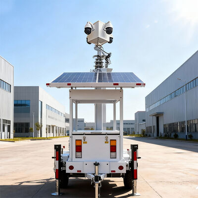 災害救援のための太陽光発電のカメラトレーラー