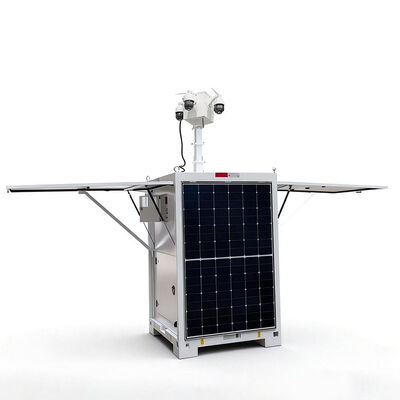 遠隔地での24時間24時間オフグリッド監視のためのモバイルビデオ監視塔